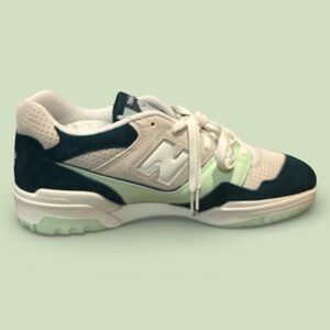 New Balance Athletic Shoes - Cream, Black, Mint
